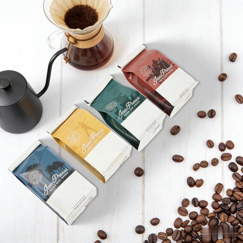  Flat Bottom Matte Zip Lock Aluminum Foil Pouch for Tin Tie Coffee Packaging Bags With Valve