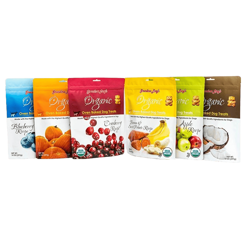 Plastpose for frysetørket mat og snacks, emballasje- og pakkepose for mat