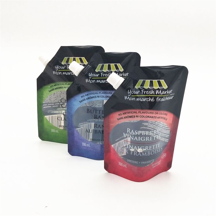 Customized Stand up Plastic Packaging Pouch For Liquid Bag