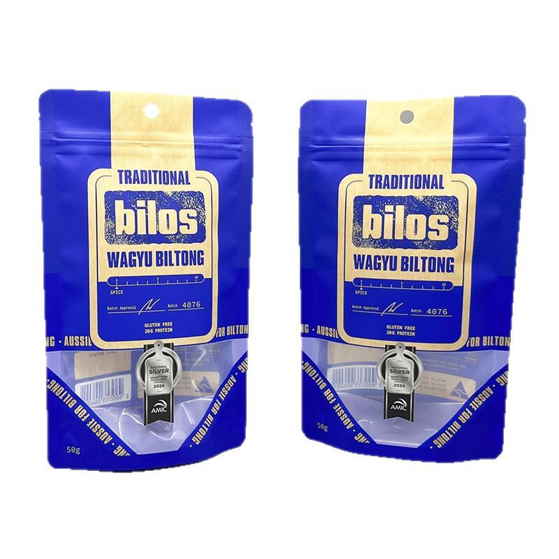 OEM Resealable Dry Beef Jerky Pouch Snack Stand up Zipper Pouch 