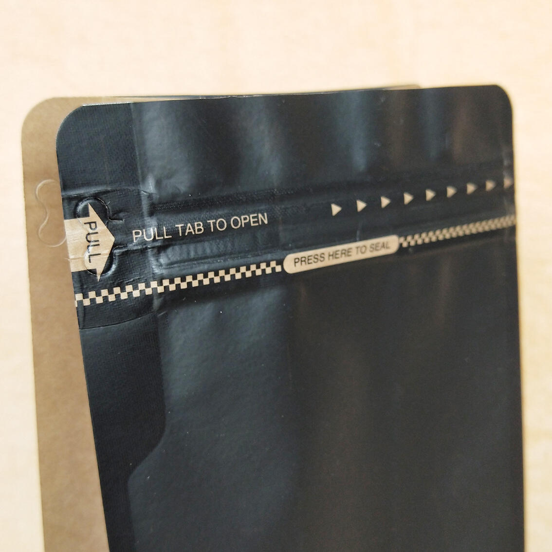 Kraft Recyclable Coffee Bag Blockbodenbeutel 1kg Flat Bottom Pouch