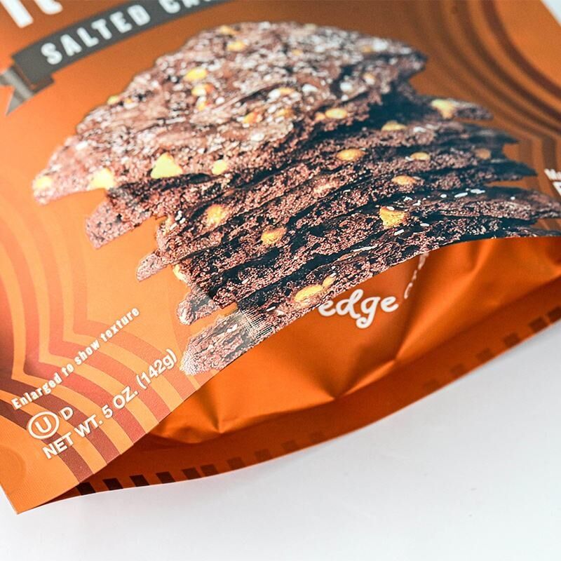 Custom Matte Eight-Side Seal Pouch for Chocolate Snacks Stand Up Pouch