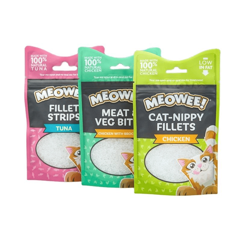 Shaped Plastic Stand up Zipper Pouches Pet Feed Packaging