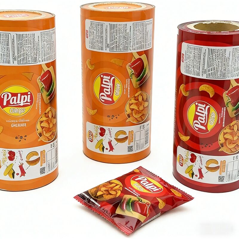 Custom Metallic Snack Potato Chips Food Grade Wrapping Packaging Film Roll