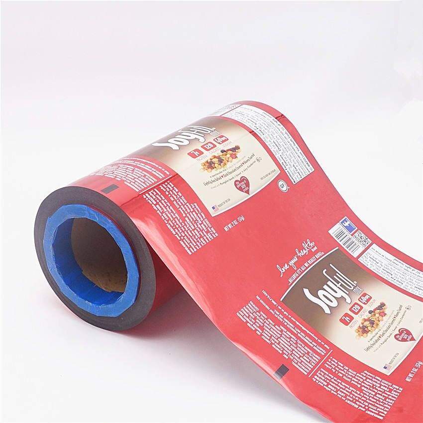 Bobina de film laminat per a envasament d'aliments, bosses impresses per a patates fregides simples