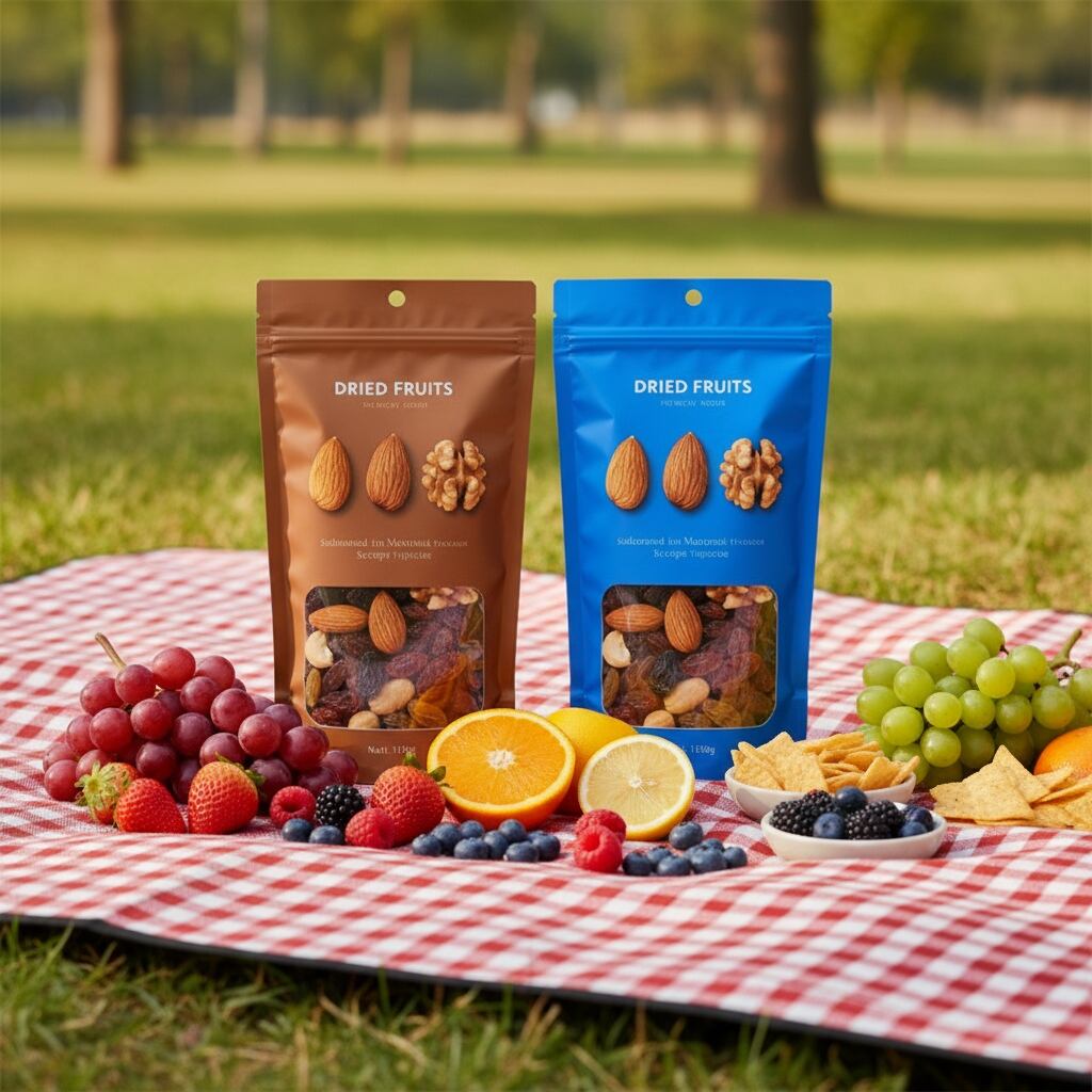 Half Clear Half Color Nut Snack Coffee Bean Pistachios Packaging