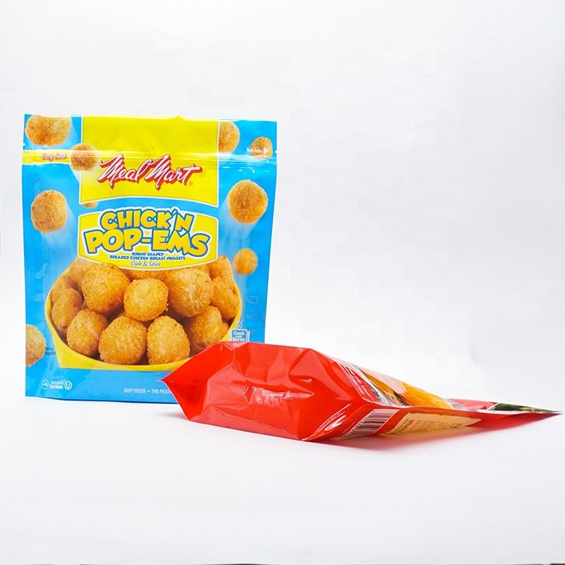 Fried Chicken Pieces Stand up Packaging Bag Frozen Food Pouch 
