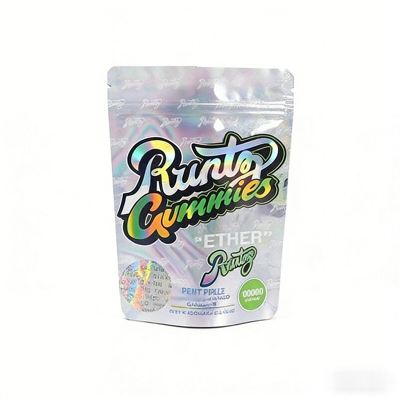 Pacáiste seachtrach PET holografach a sheasann suas do ghumhais, saincheaptha