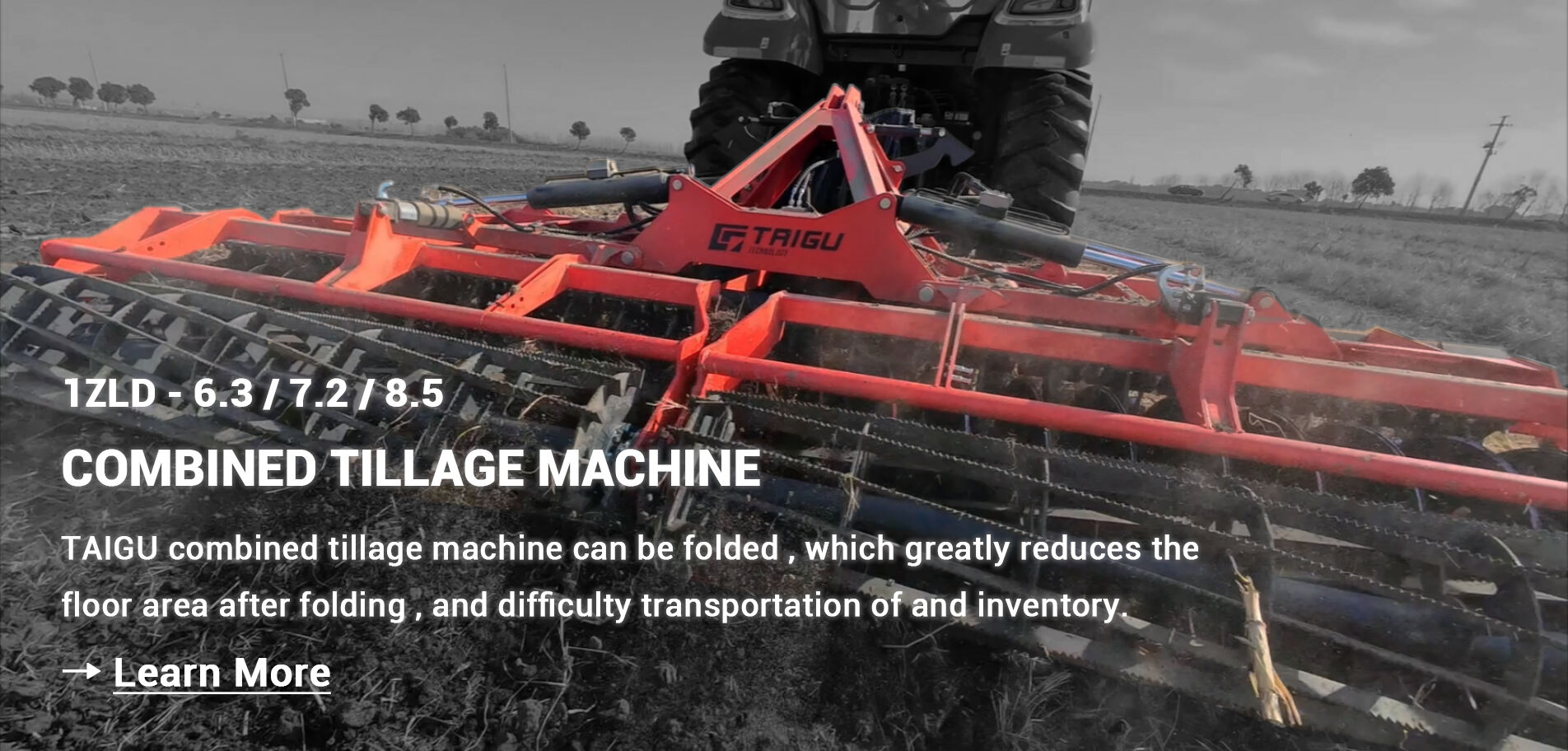 Combined tillage machine 