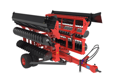 1ZLD-6.3 high quality independent disc harrow tiller for seedbed preparation