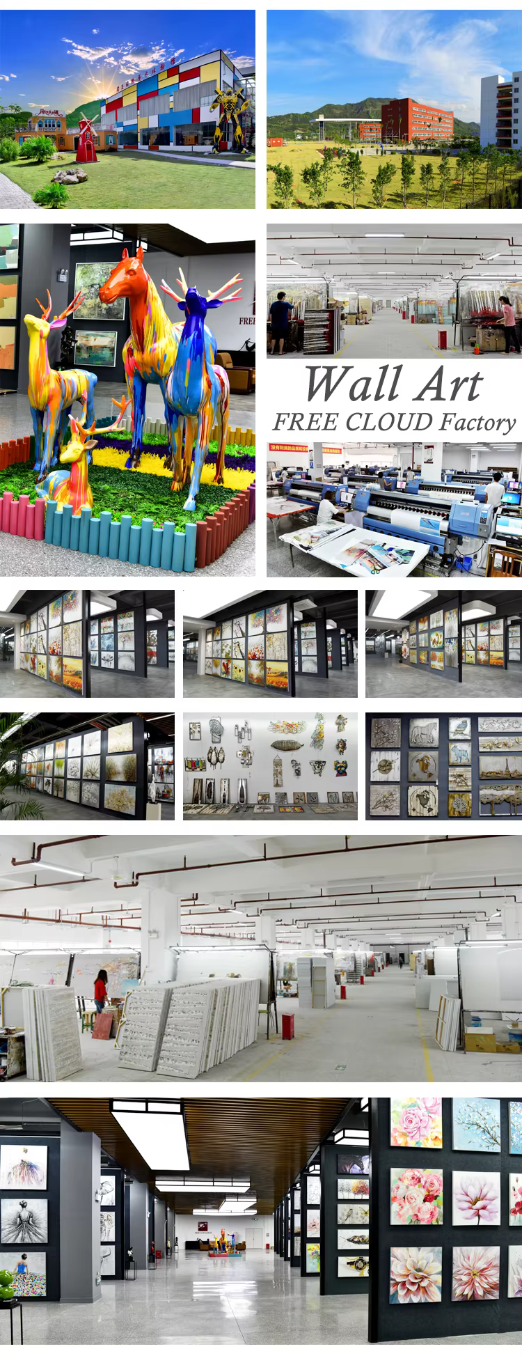 custom wholesale modern landscape oil painting   mountain canvas wall art for hotel home decor bulk order-8