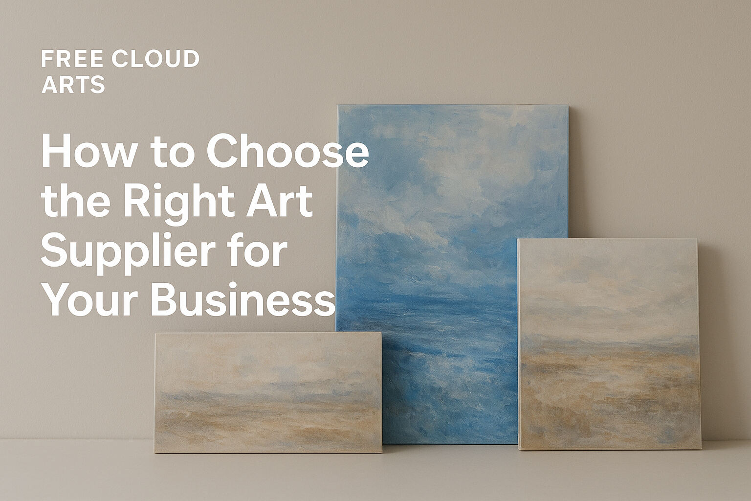 비즈니스에 적합한 아트 공급업체를 선택하는 방법