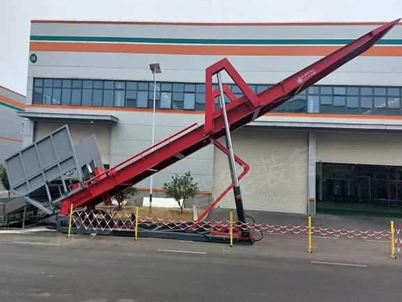 The anti-fall truck truck dumper was successfully developed 