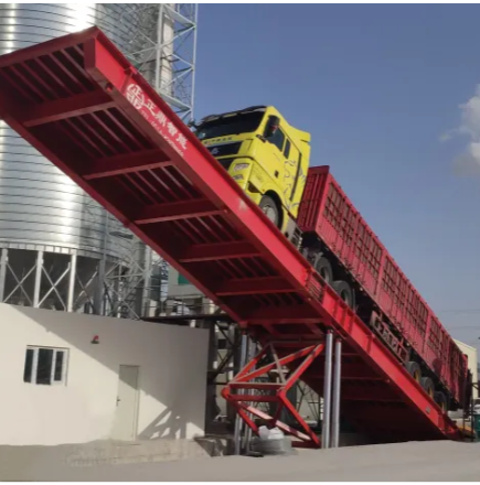 What safety precautions should be taken during truck unloading?