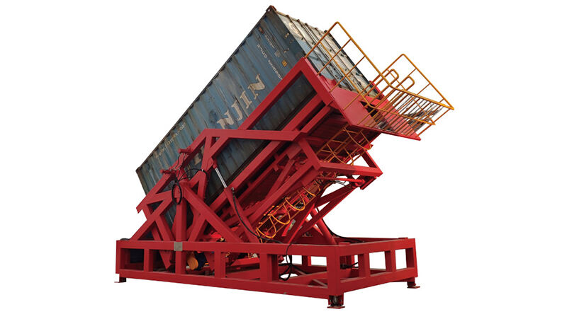 Container turning machine