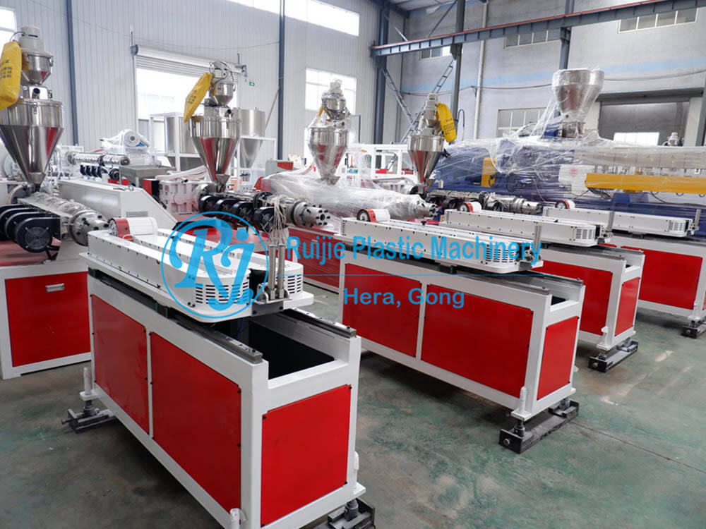China Advanced Hollow Profil Sheet Extrusion Line | PVC Twin-pipe Making Machine, PVC Dual Tube Extrusion Machinery
