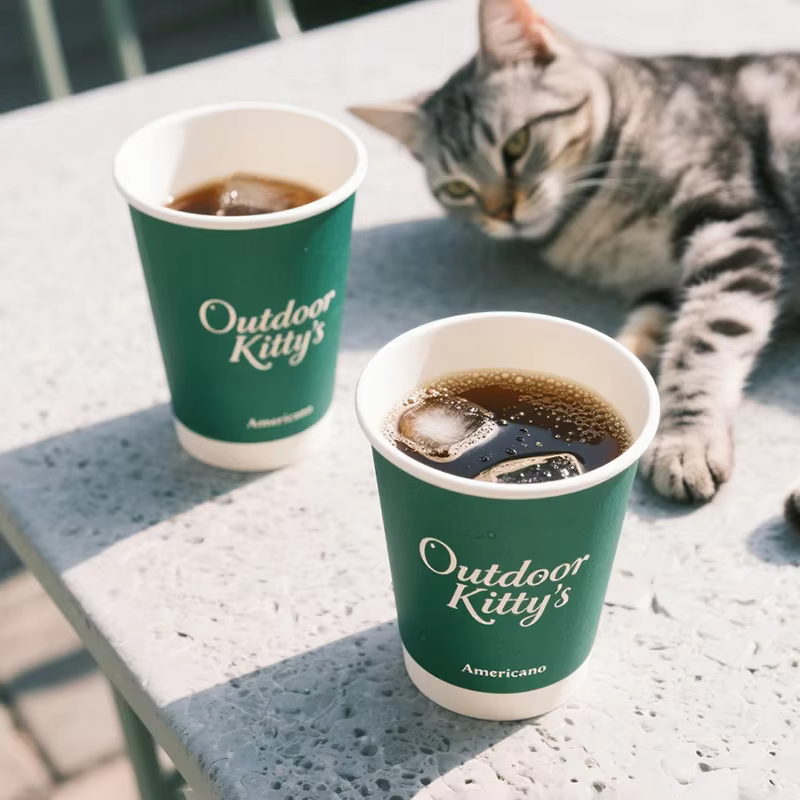 Personalized Bubble Boba Tea Mystery Blind Box Paper Cup Biodegradable Manufacturer Double Wall Paper Cup with Cover