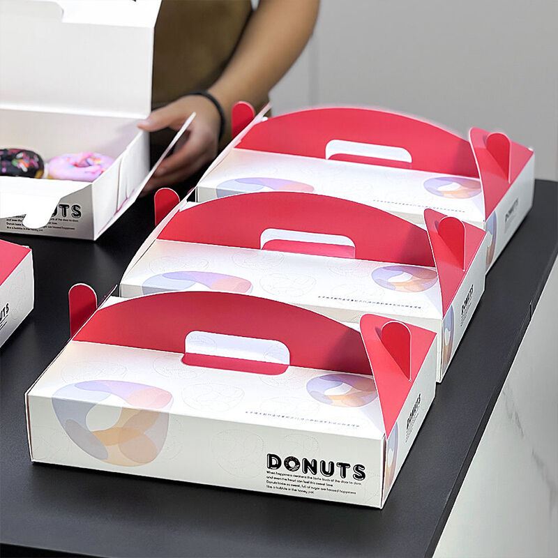 Gourmet Donut Packaging Boxes with Window
