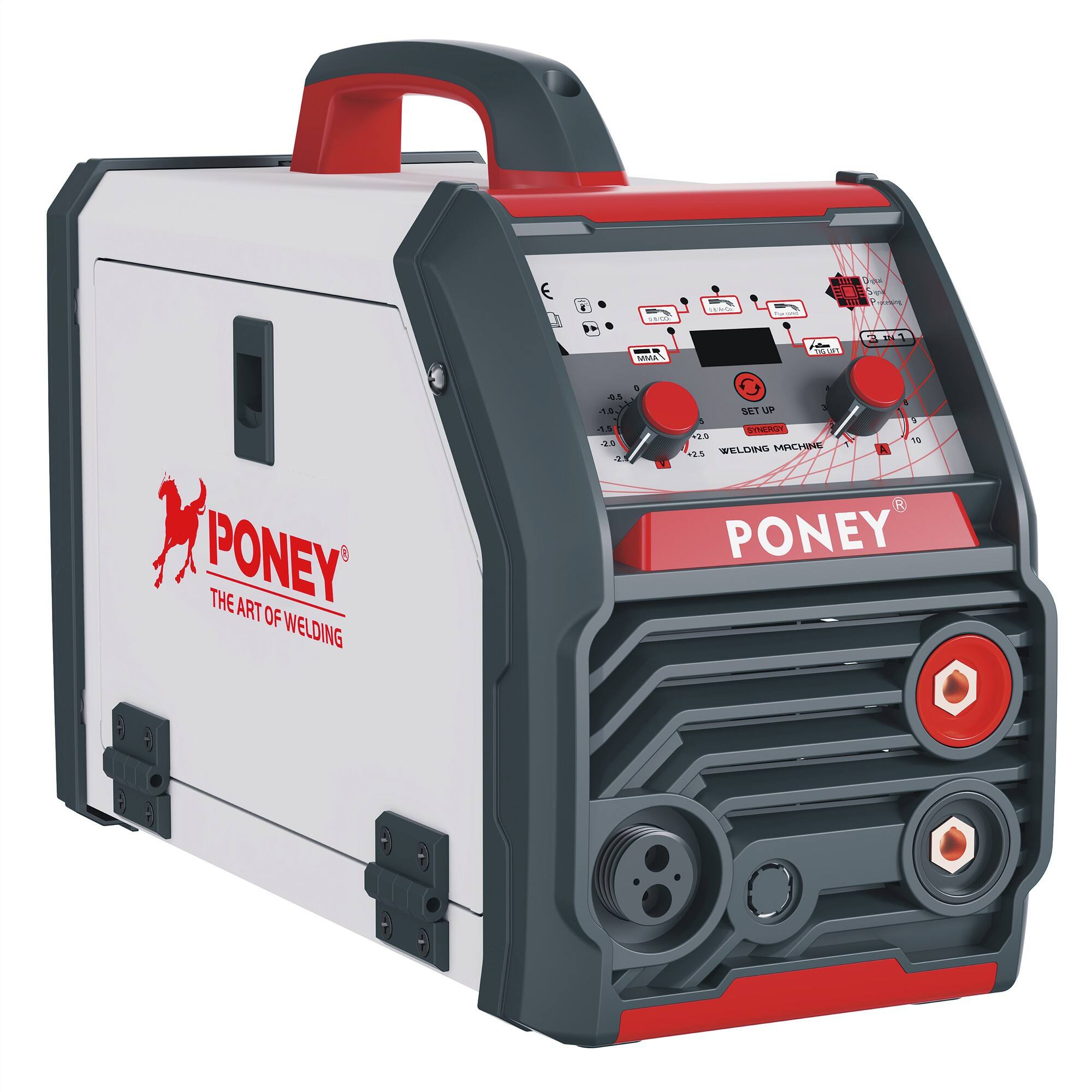  220V MULTI-FUNCTION INVERTER MINI MIG WELDER MIG-140 DIGITAL SIGNAL CONTROL SYNERGIC GAS AND NO GAS MIG WELDING MACHINE 