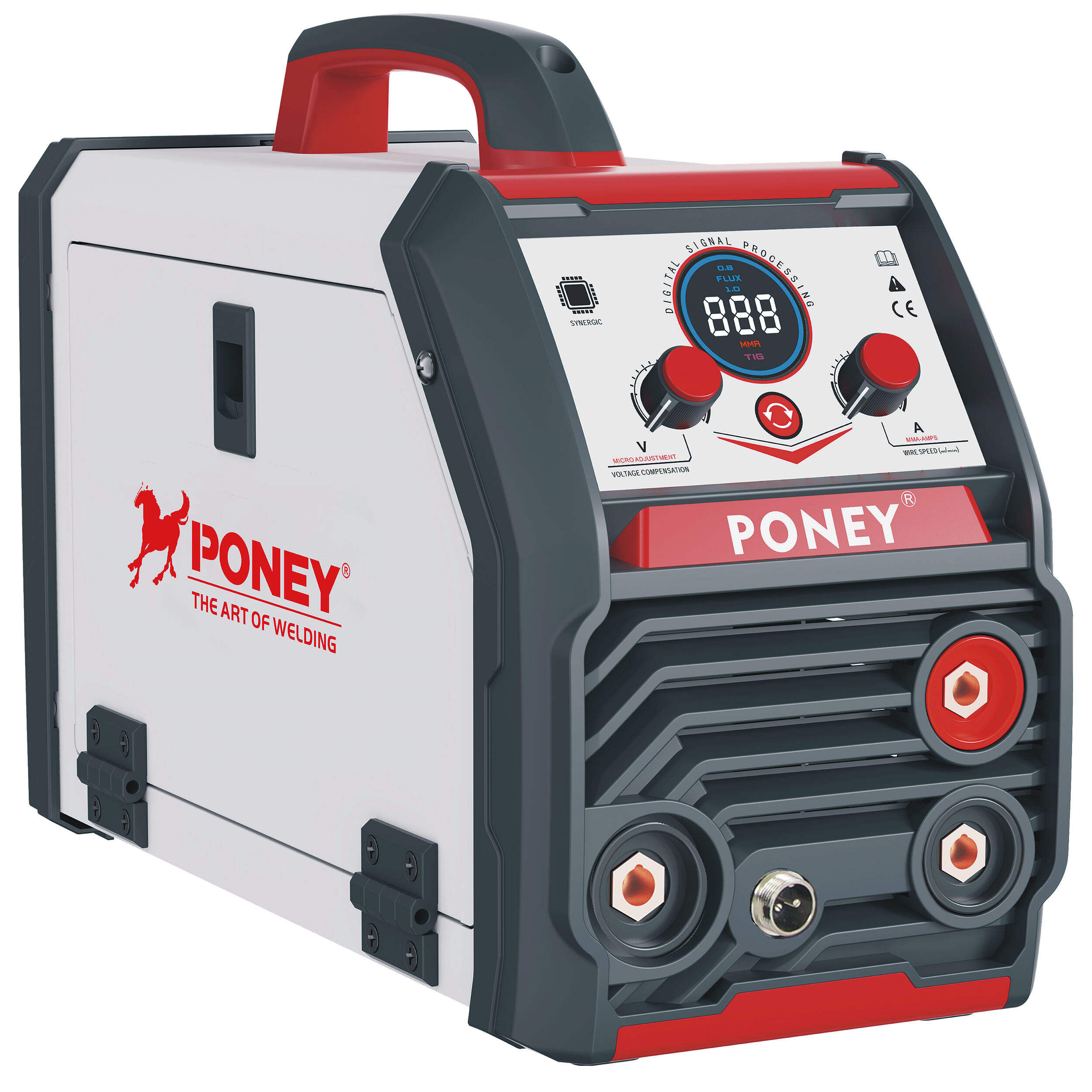 220V Multi-Function Inverter Mini Gasless Welder Fcw-120 Digital Signal Control Mig Weldr