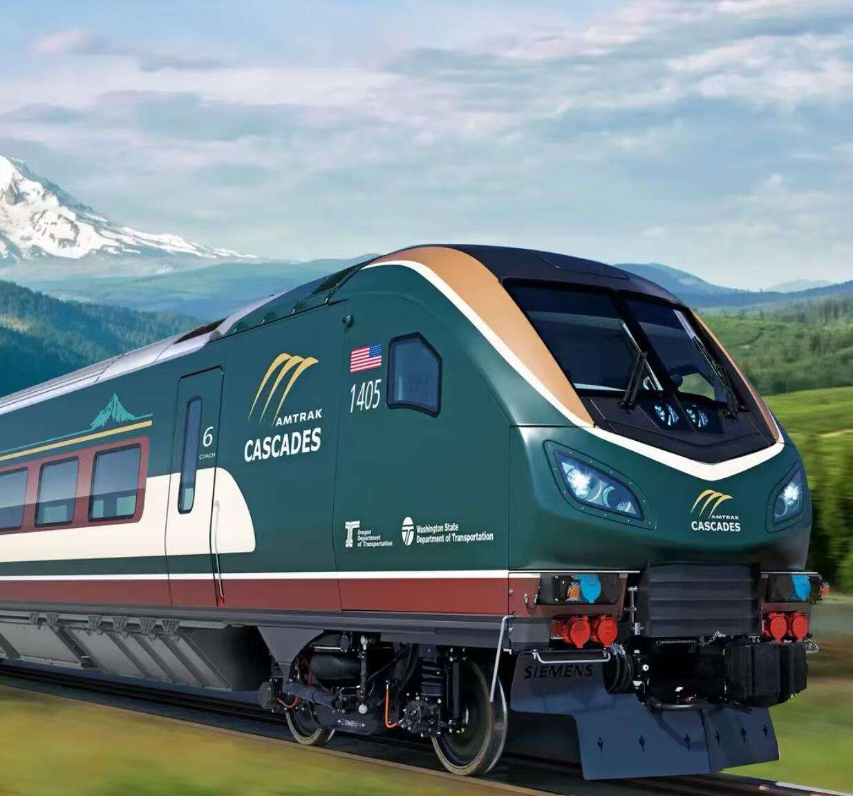 Les nouvelles locomotives Amtrak Cascade développées par Siemens