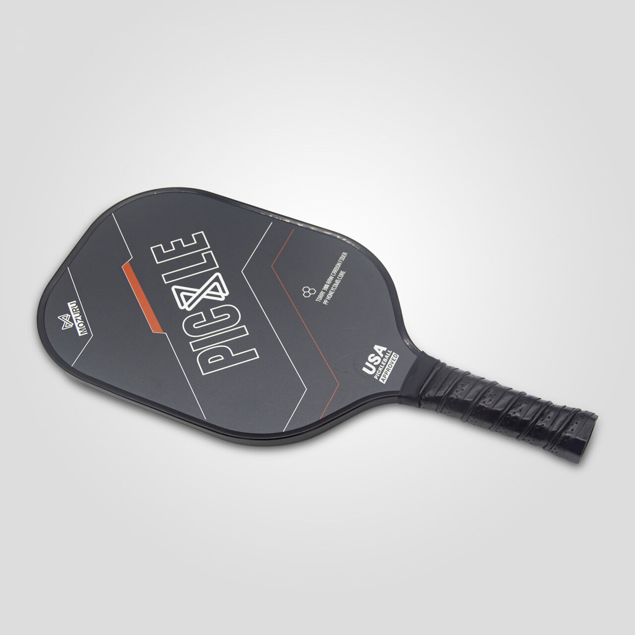 MOZURU Raw Toray T300 Carbon Fiber + PP Honeycomb Core Pickleball ...