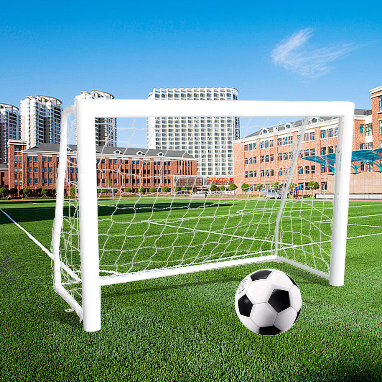 MOZURU 150CM Steel Soccer Goal