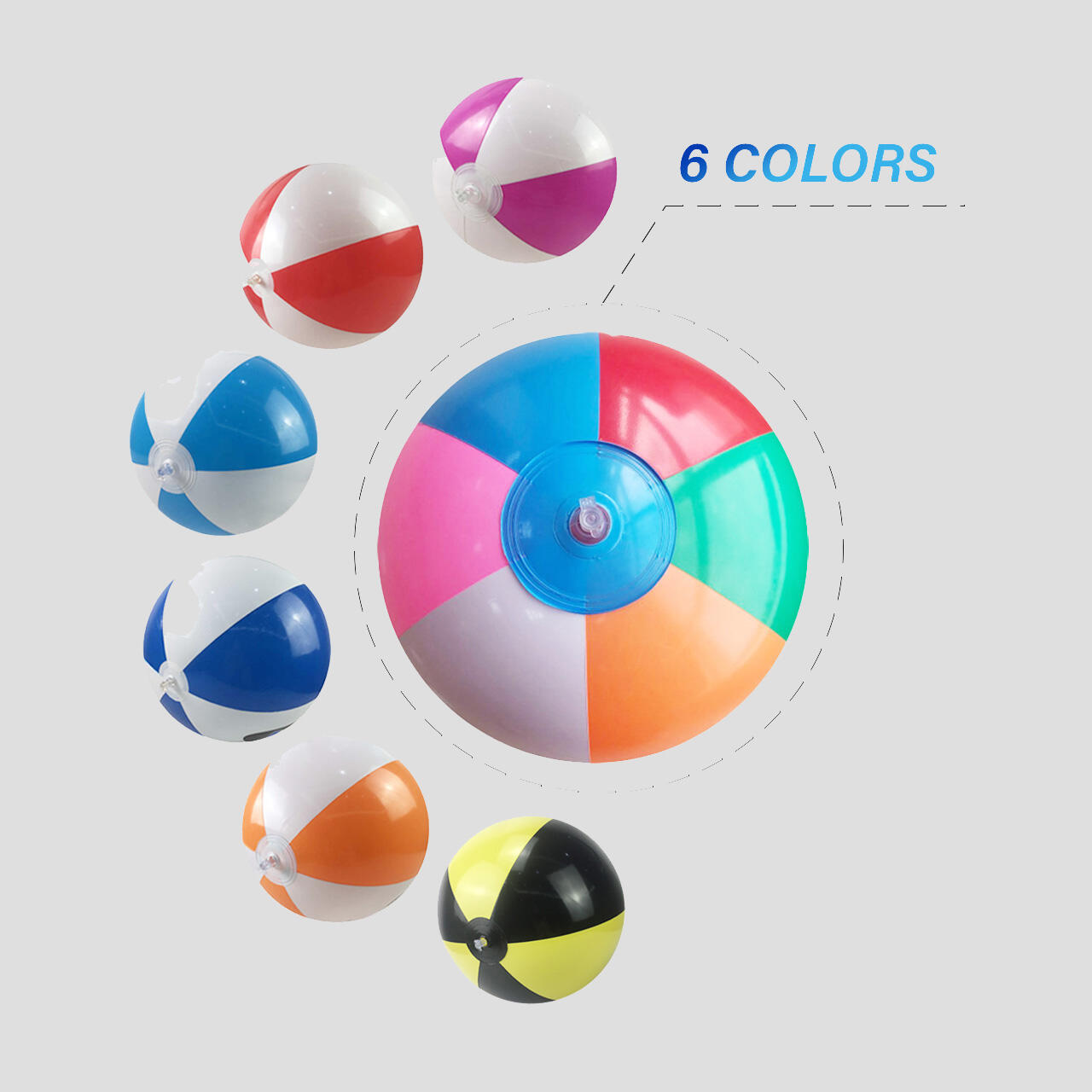 MOZURU Multicolor PVC Beach Ball