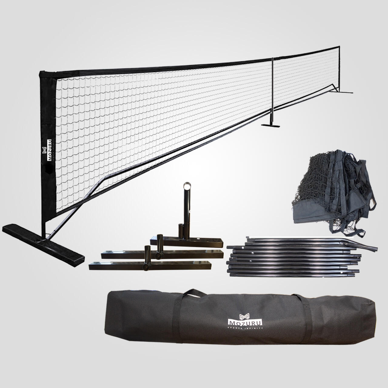 MOZURU 22ft Portable Pickleball Net Set