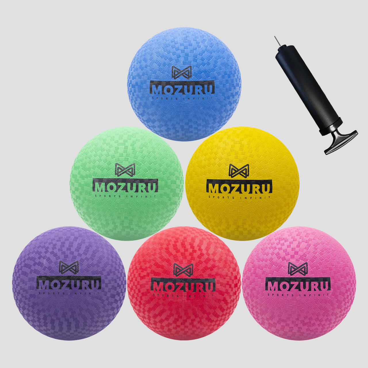 MOZURU Rubber Single Color Playground Ball for Kids | Playground ball ...