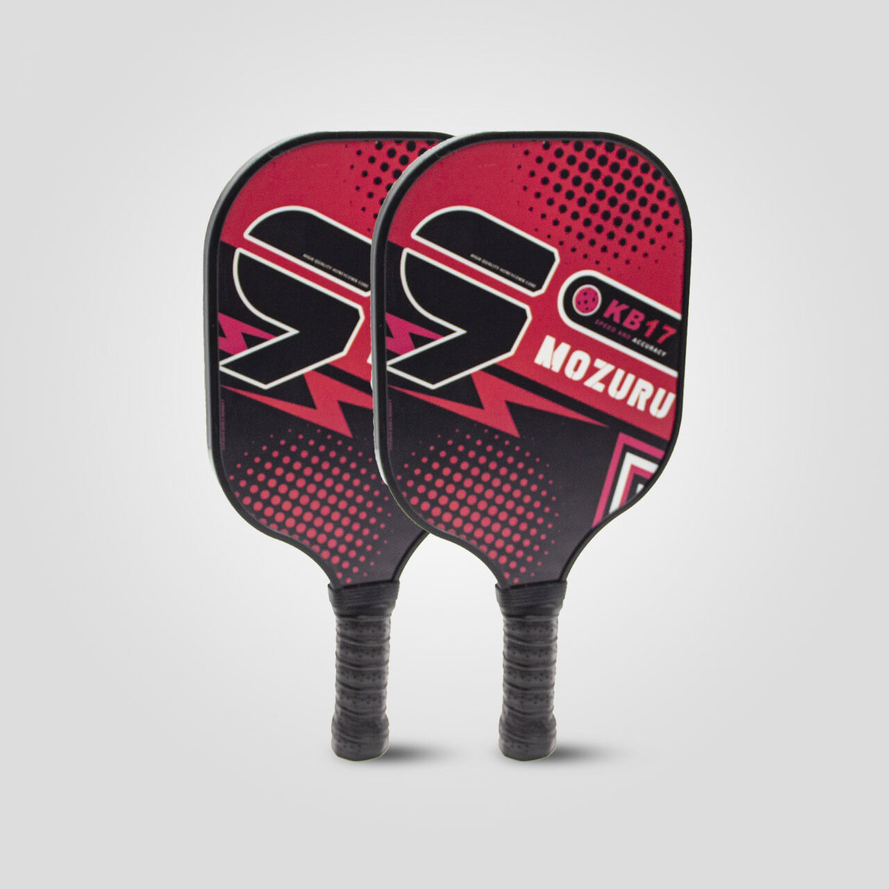 MOZURU Glass Fiber + PP Honeycomb Core Pickleball Rackets