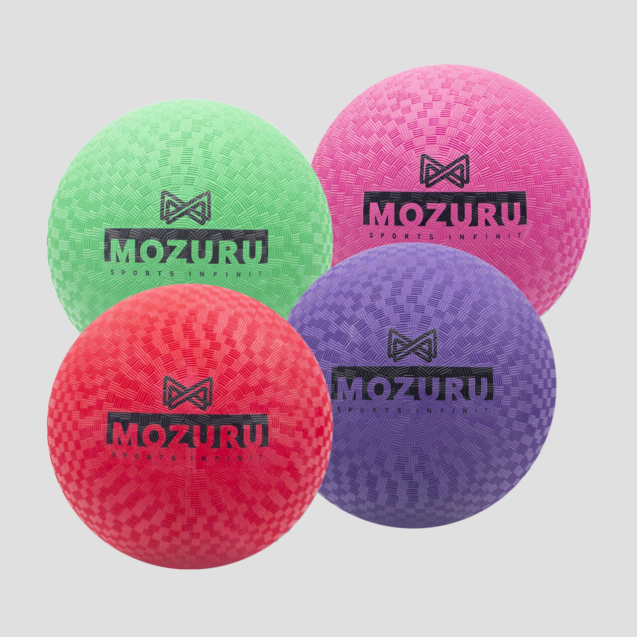  MOZURU Rubber Single Color Playground Ball for Kids