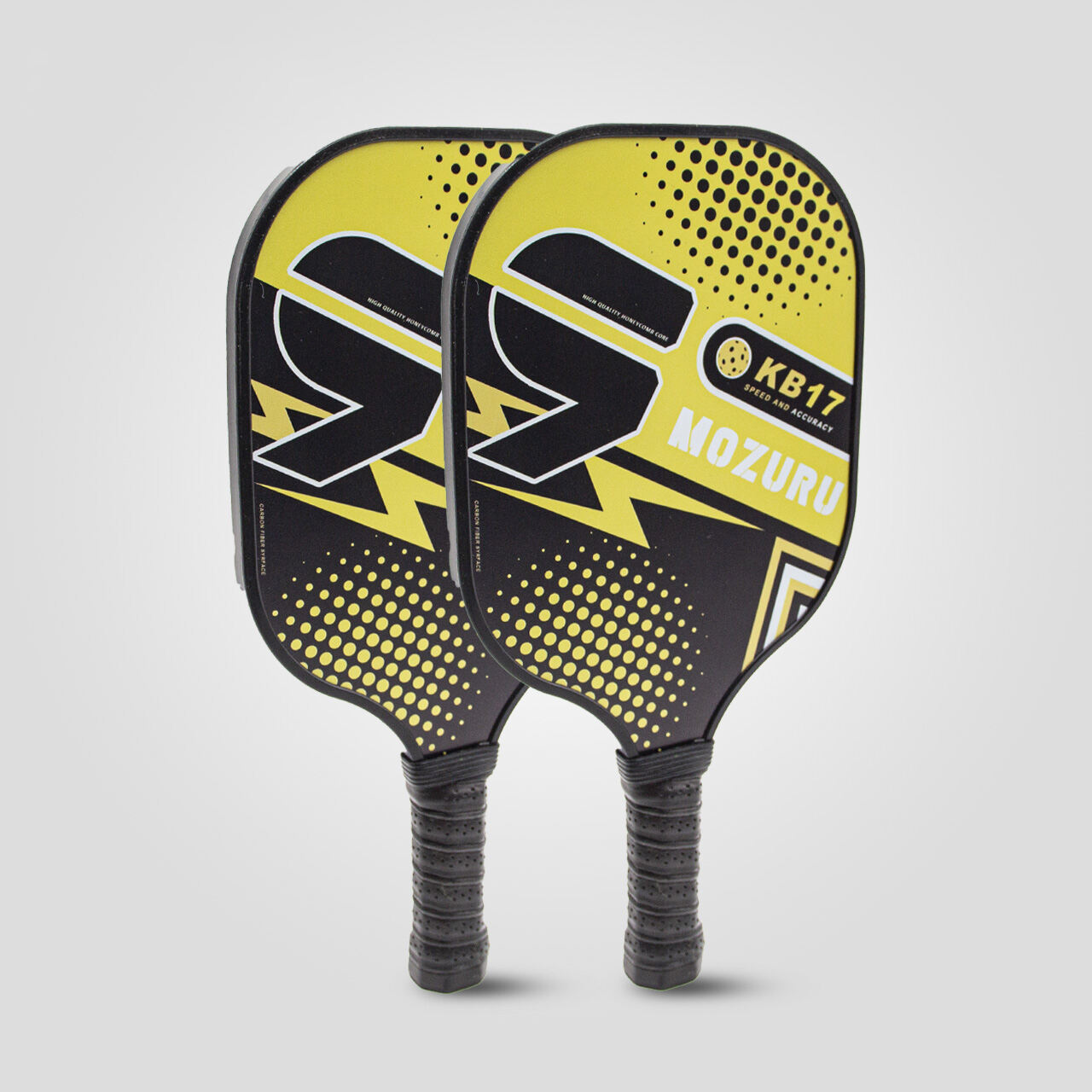 MOZURU Carbon Fiber+PP Honeycomb Core Pickleball Rackets