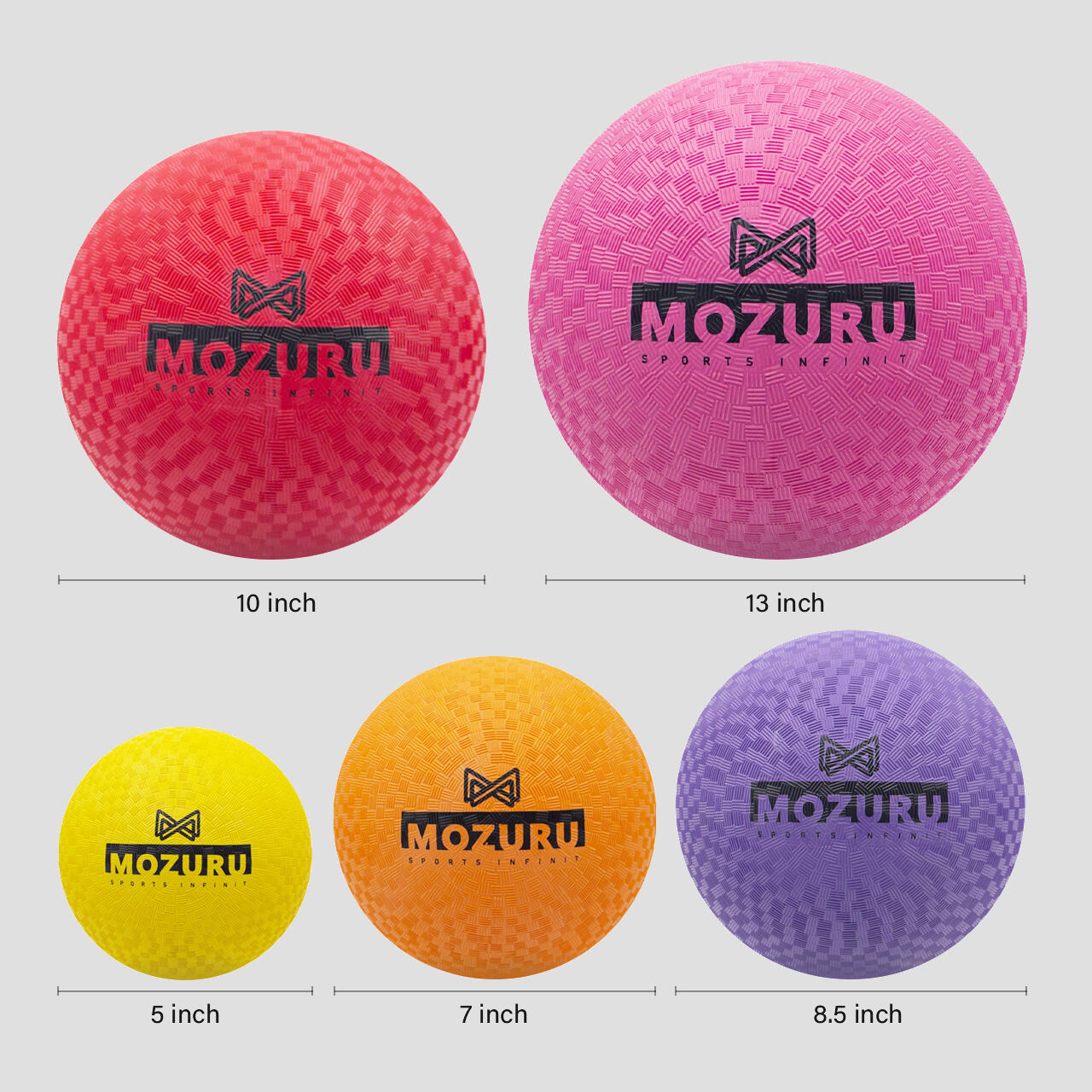 MOZURU Rubber Single Color Playground Ball for Kids | Playground ball ...