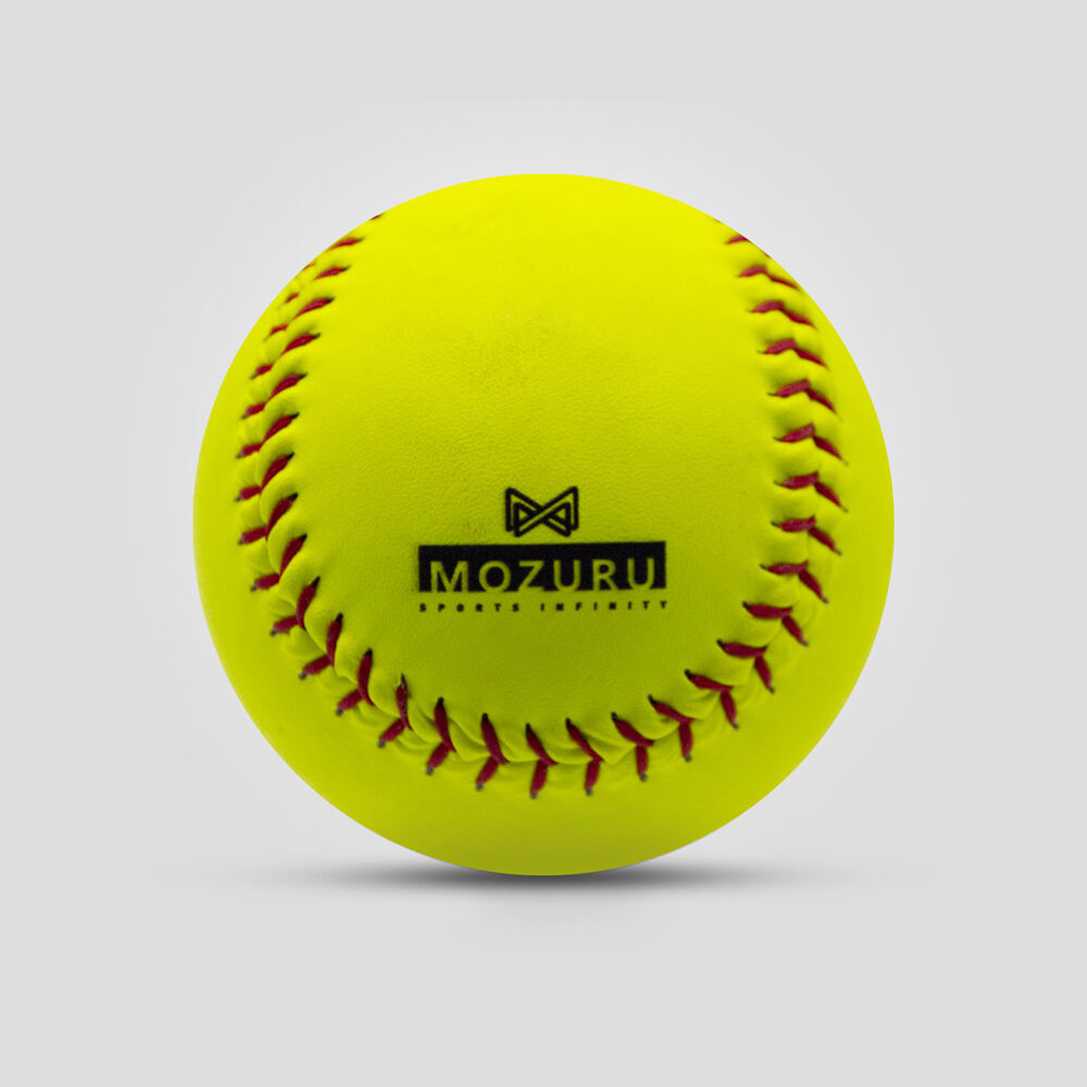 MOZURU PVC Leather+Rubber Core Softball For Promotion