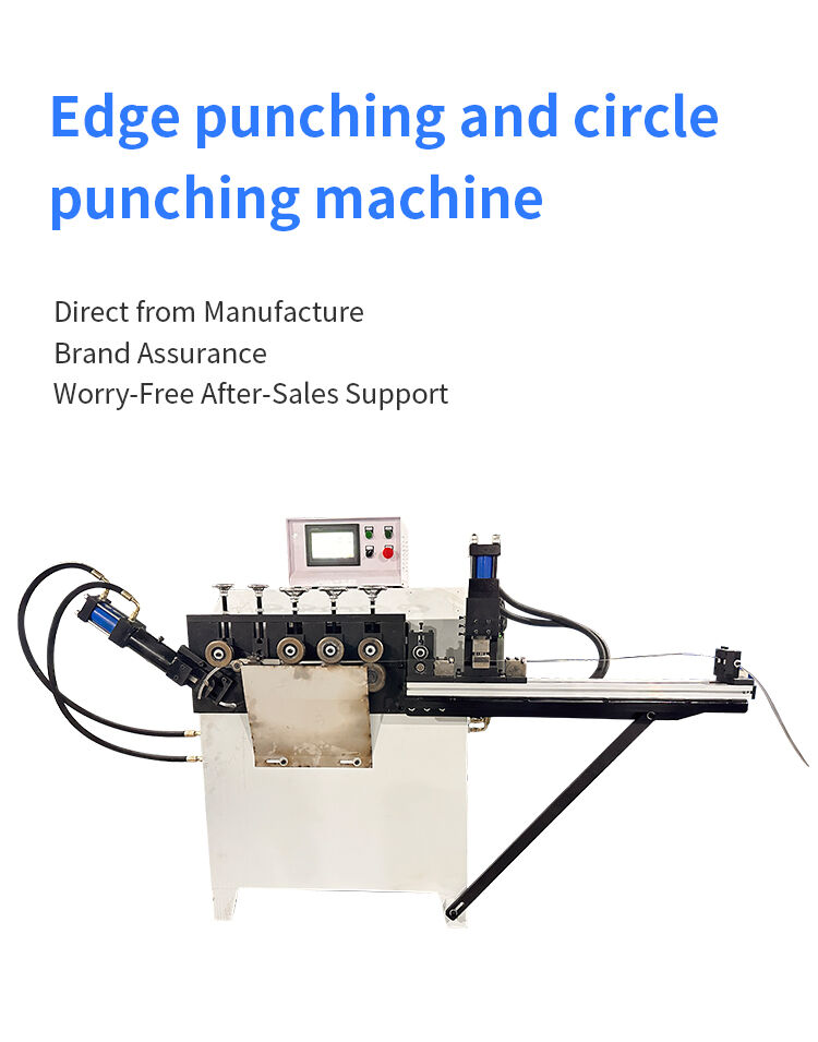 edge punching and circle punching machine for making key ring wire ring making machine with welding bathroom rings making machine-1