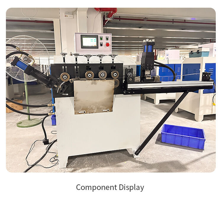 edge punching and circle punching machine for making key ring wire ring making machine with welding bathroom rings making machine-3