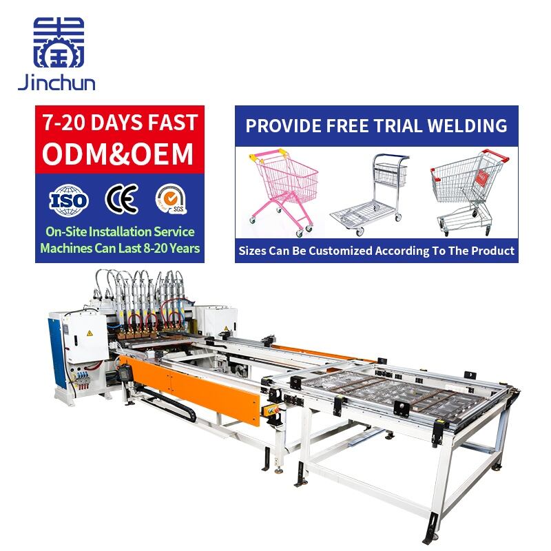 Welding Equipment Automatic Gantry High Efficiency Shopping Cart Mesh Industrial Fence Production