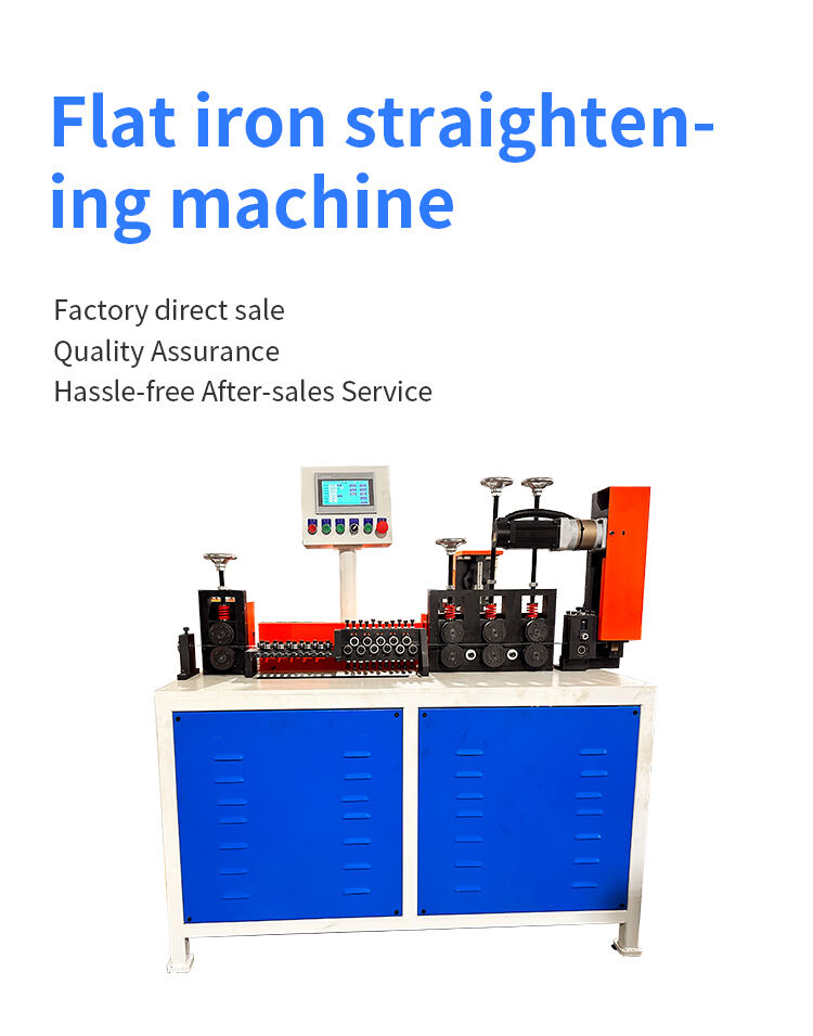 flat iron straightening and cutting machine  ideal for shopping carts storage baskets and metal components efficient straightening  precise cutting-1