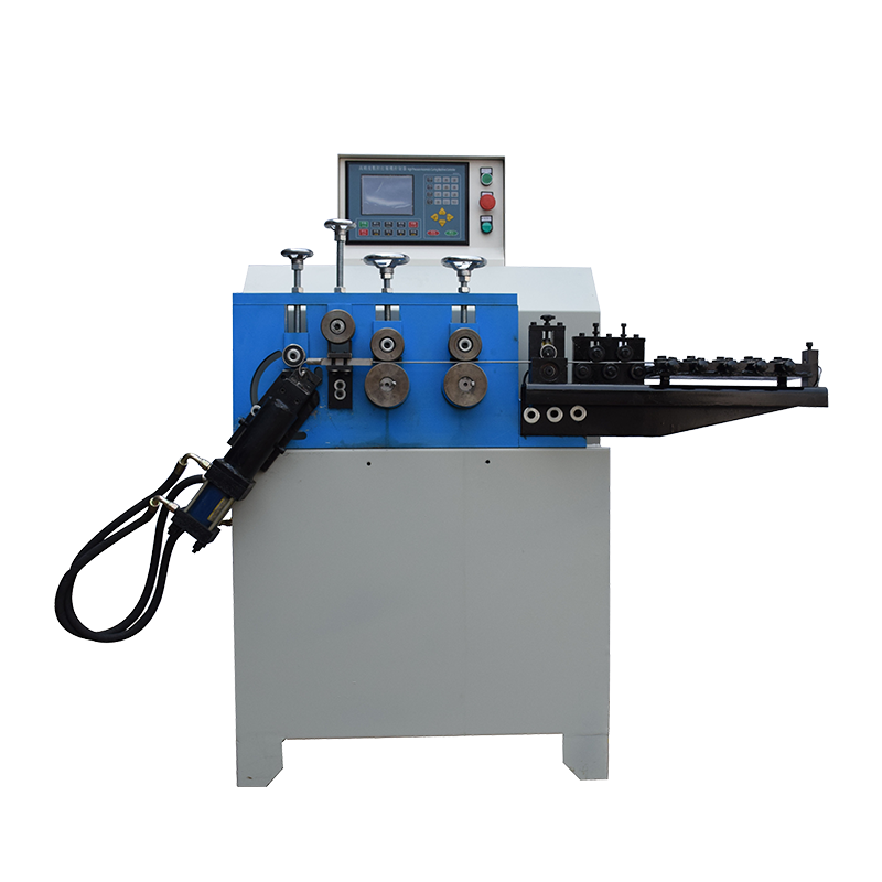 New Model Full-Automatic CNC Ring Making Machine Iron Wire Ring Forming Machine Arc Bending Machine Wire Forming Machine Customizable Functions such as Welding or Stamping Round or Flat Bar Materials