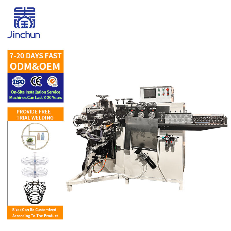 Automatic Wire Loop Forming Machine 2-6mm Circle Forming and TIG Welding Combination for Industry