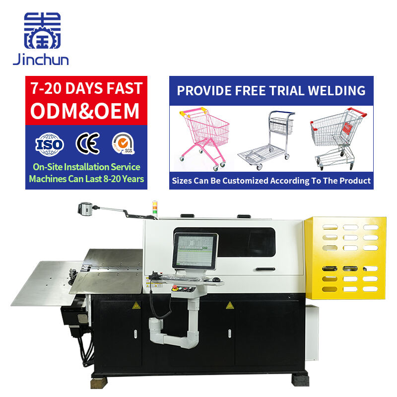 Welding Equipment CNC Automatic 3D High Precision Shopping Cart Skeleton Furniture Hardware Bending
