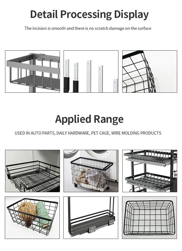 flat iron straightening and cutting machine  ideal for shopping carts storage baskets and metal components efficient straightening  precise cutting-4