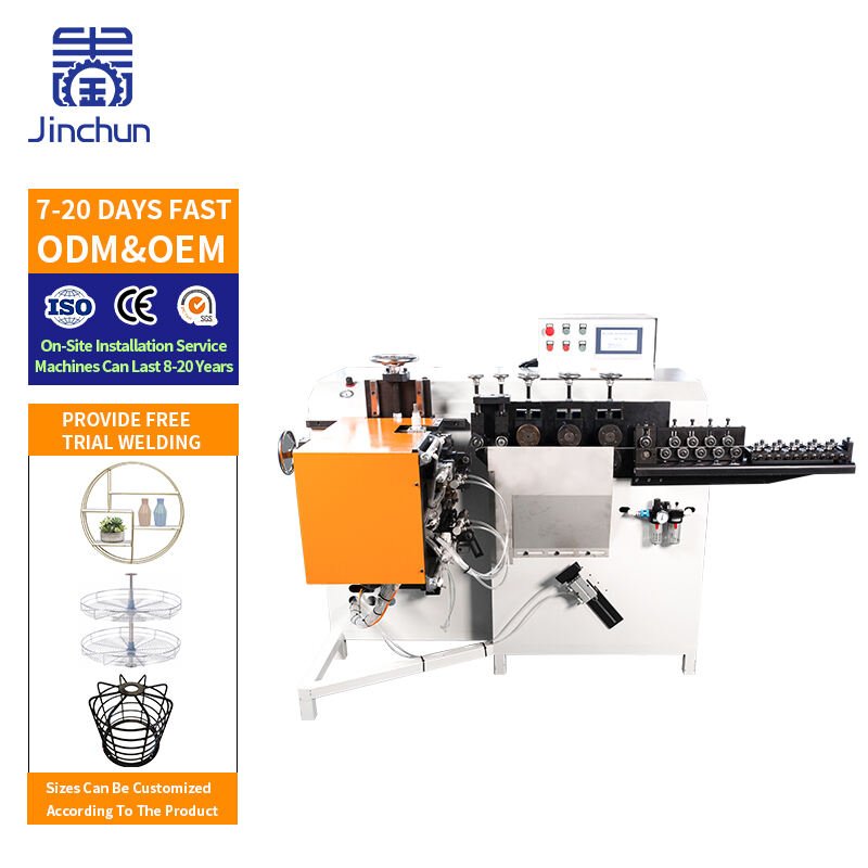 3-8mm Circle Forming & Resistance Welding Combination Machine China Welding Machine Manufacturers Ring Making Machine Manufacturers for Factory Production