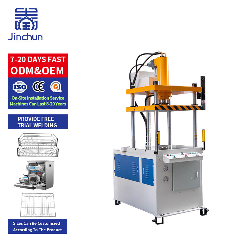 High Quality Automatic Hydraulic Press for Wire Mesh Disinfection Cabinet Manufacturing