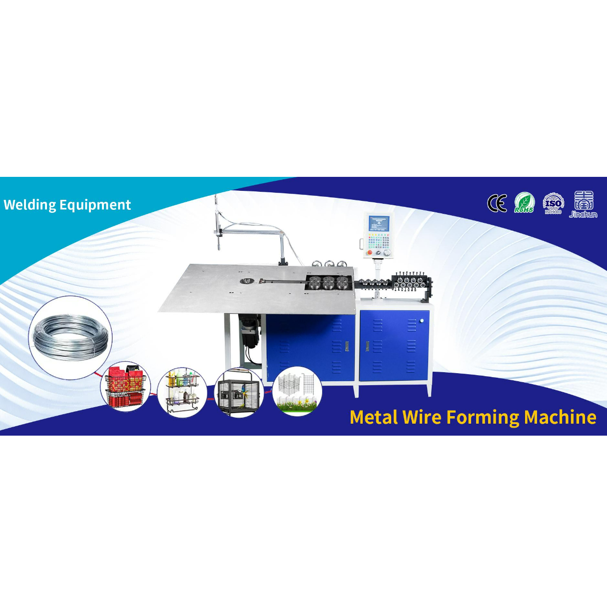 CNC Wire Bending & Frame Forming Machine – 2-6mm Galvanized/Iron/Steel Wire, Ideal for Wrought Iron Crafts, Wire Frames & Hardware