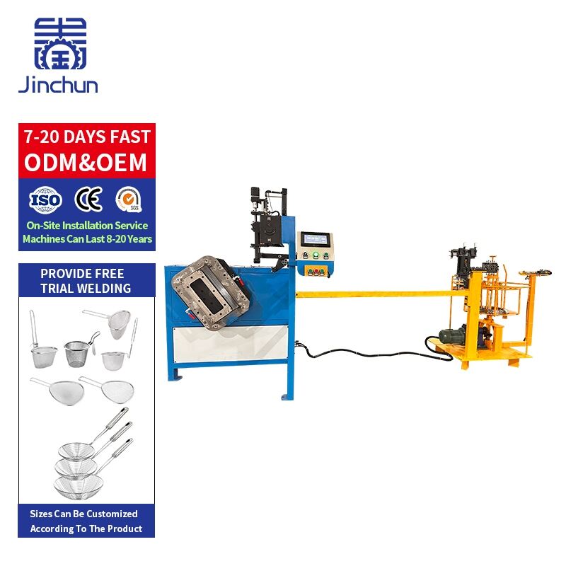 Automatic High Quality Winding Machine Wire Spoon Forming For Colander Production Line