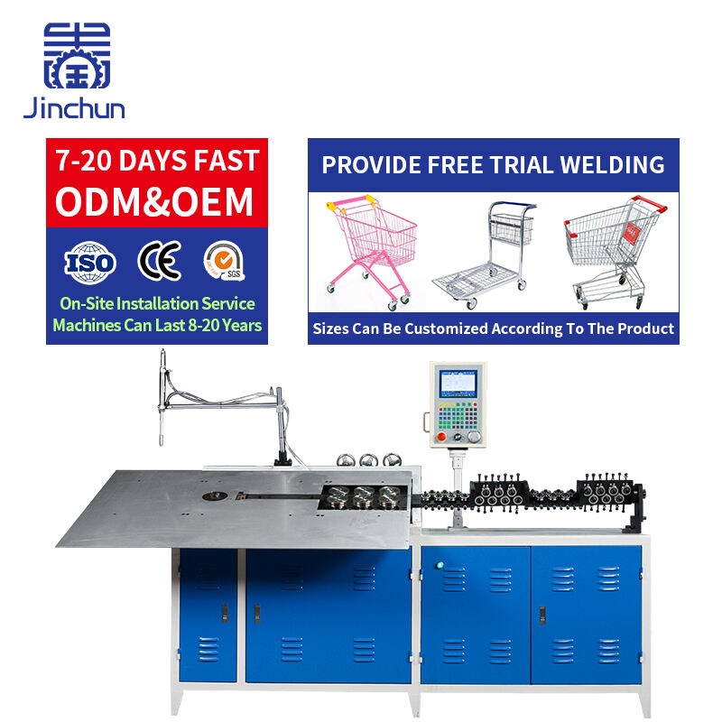 Welding Equipment Automatic CNC High Efficiency Shopping Cart Frame Industrial Metal Bending