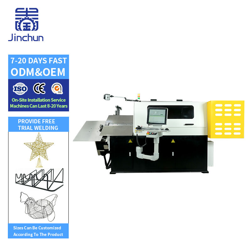 Jinchun 6-Axis 3D Rotary Molding Machine | High-Precision Metal Wire Forming Equipment