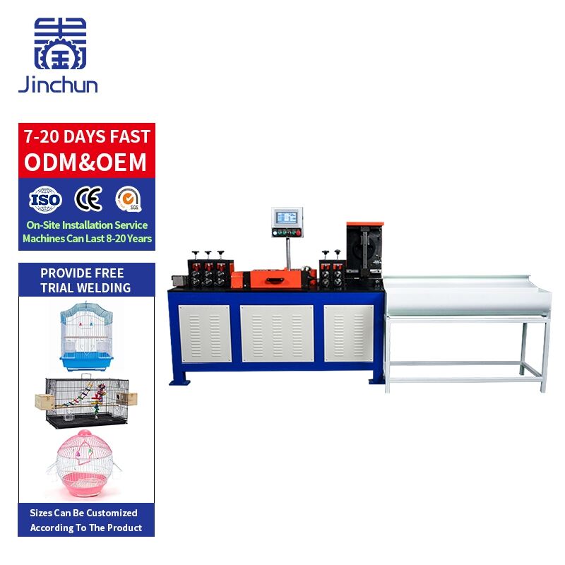 Flying Shear Straightening Machine Customized From Professional Manufacturer For Bird Cage